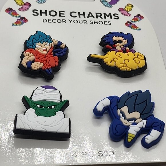 Brand New  Dragon Ball Z  Set  4 pcs  Set Croc Charms multi shoe charms c - Picture 1 of 4